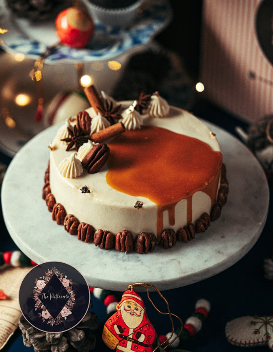 Chai Spice Pecan Cake