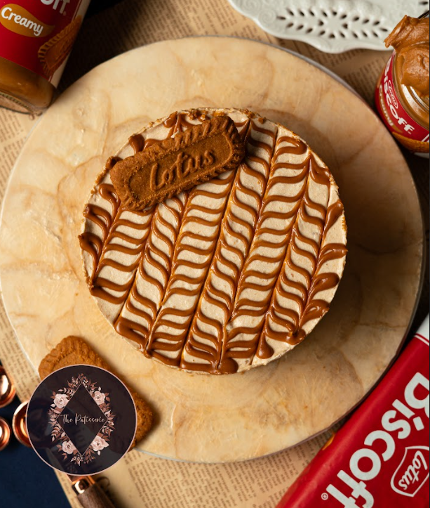 Eggless No-Bake Lotus Biscoff Cheesecake