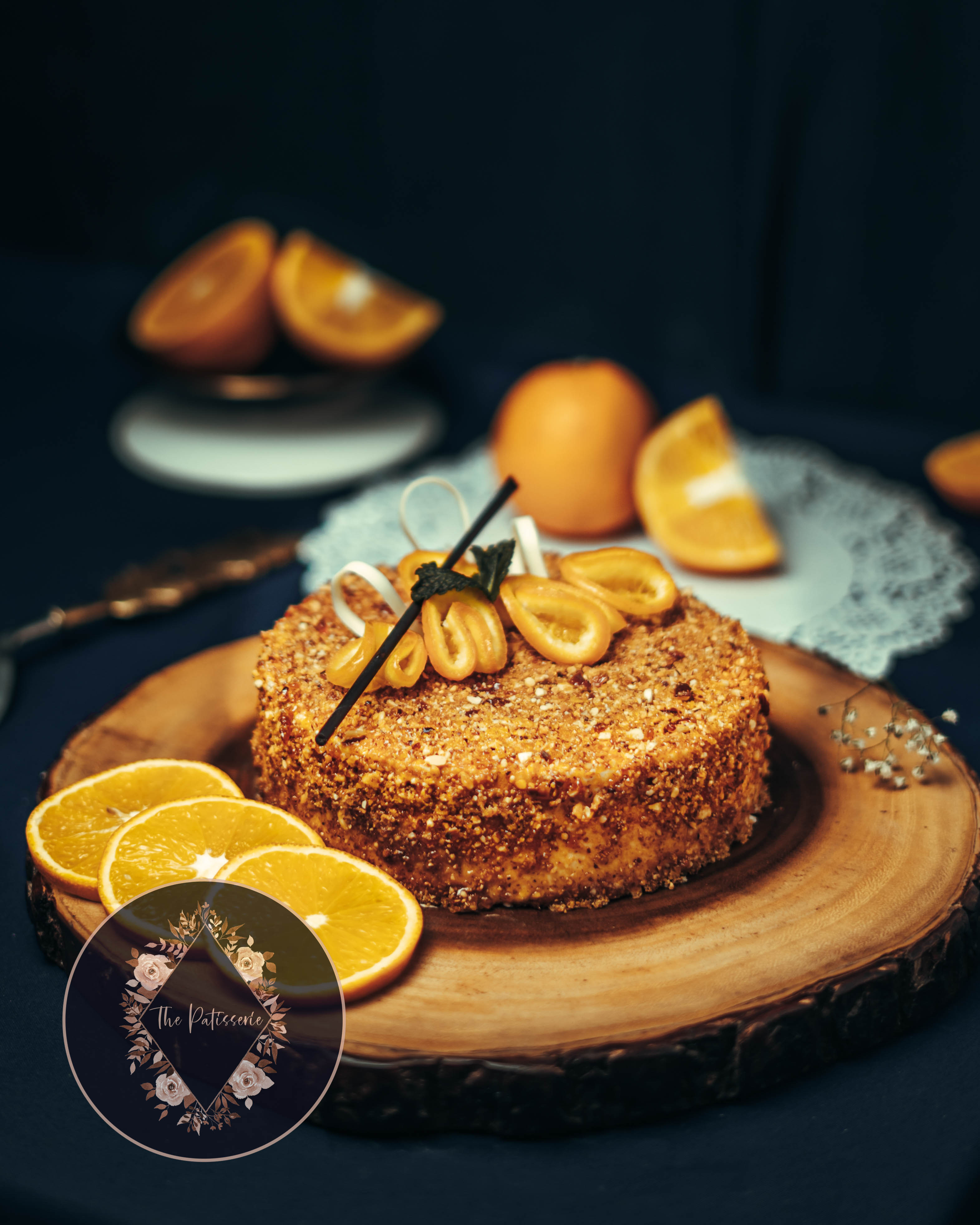 Orange Nougatine Cheesecake