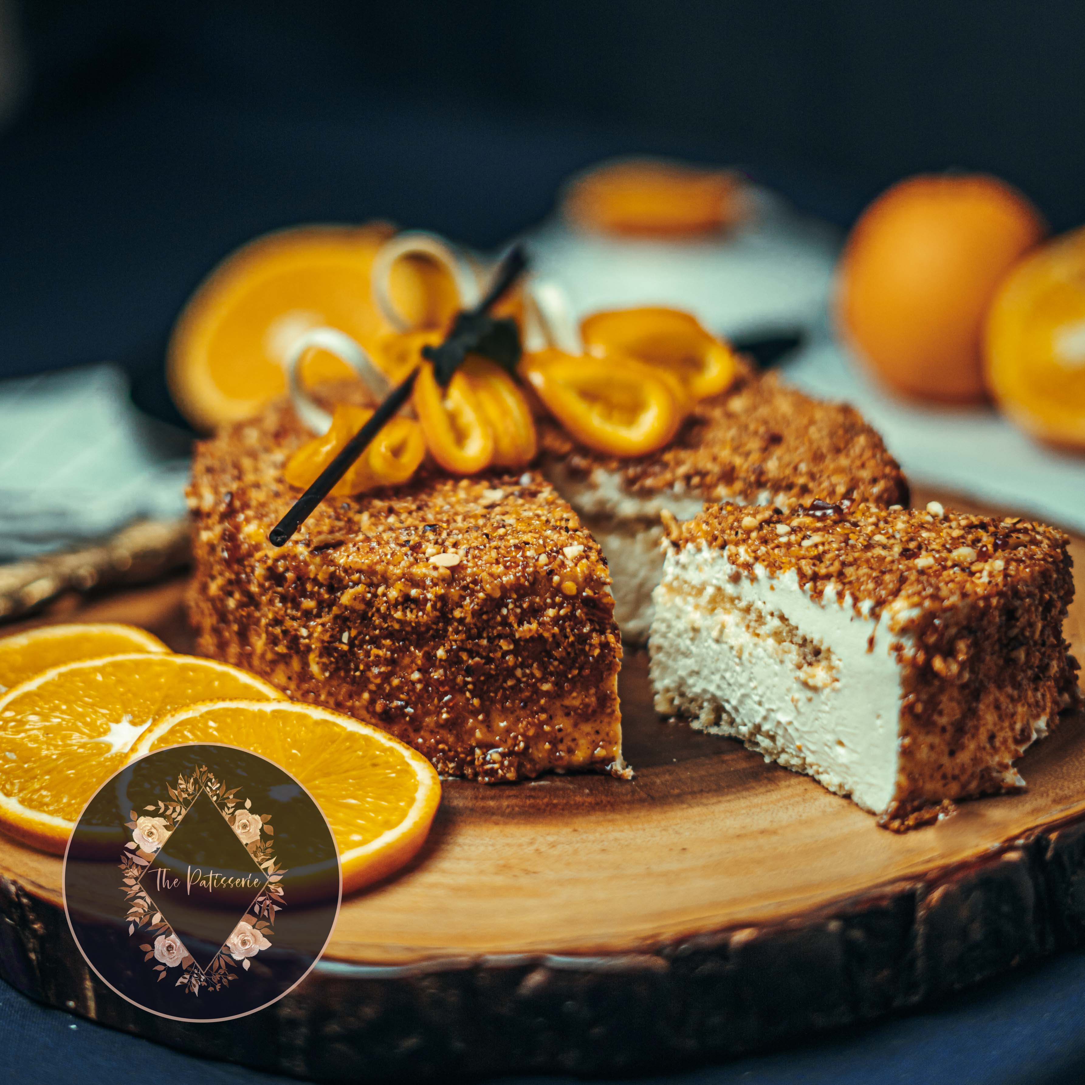 Orange Nougatine Cheesecake