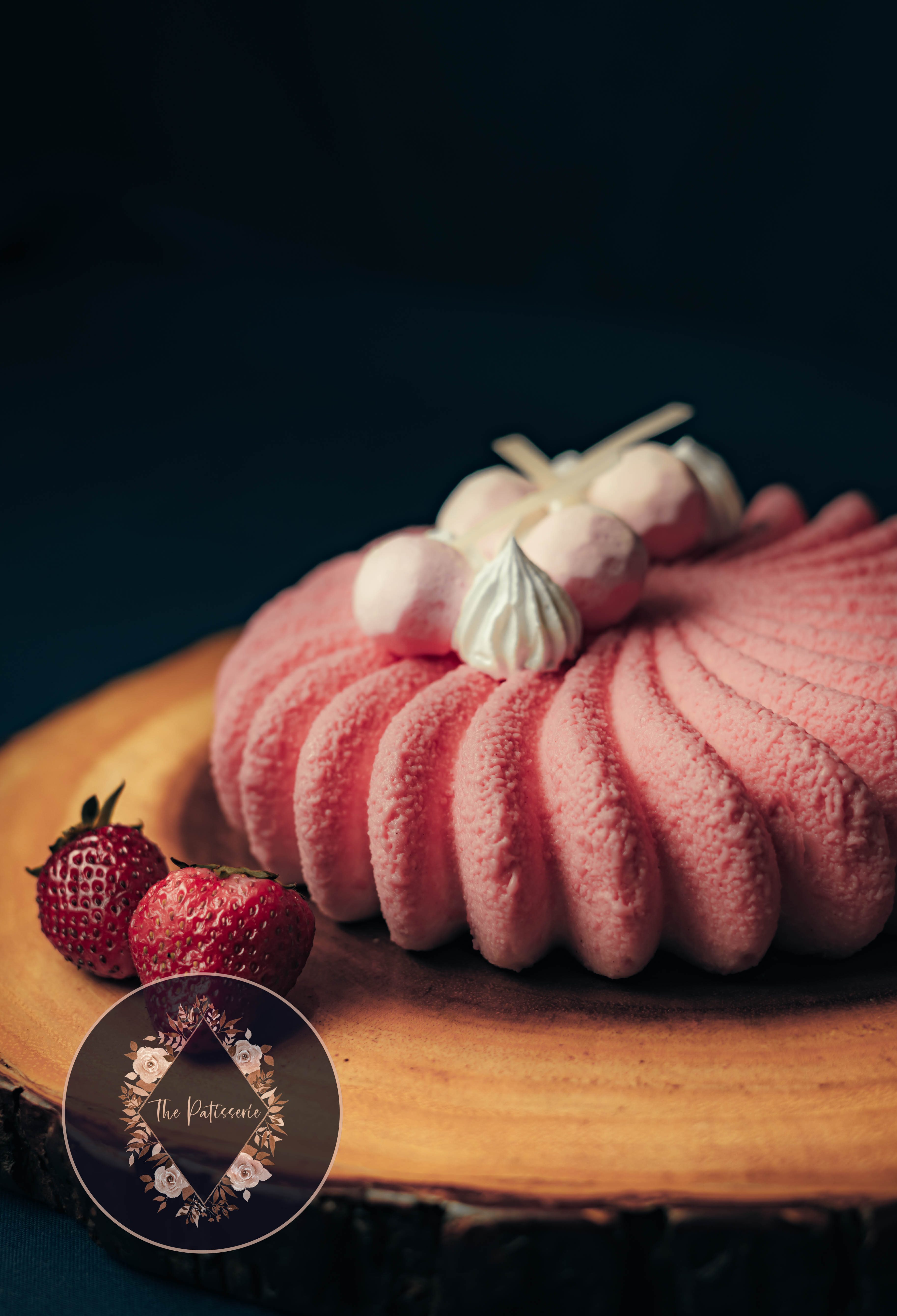 Marshmallow Strawberry Mousse Cake