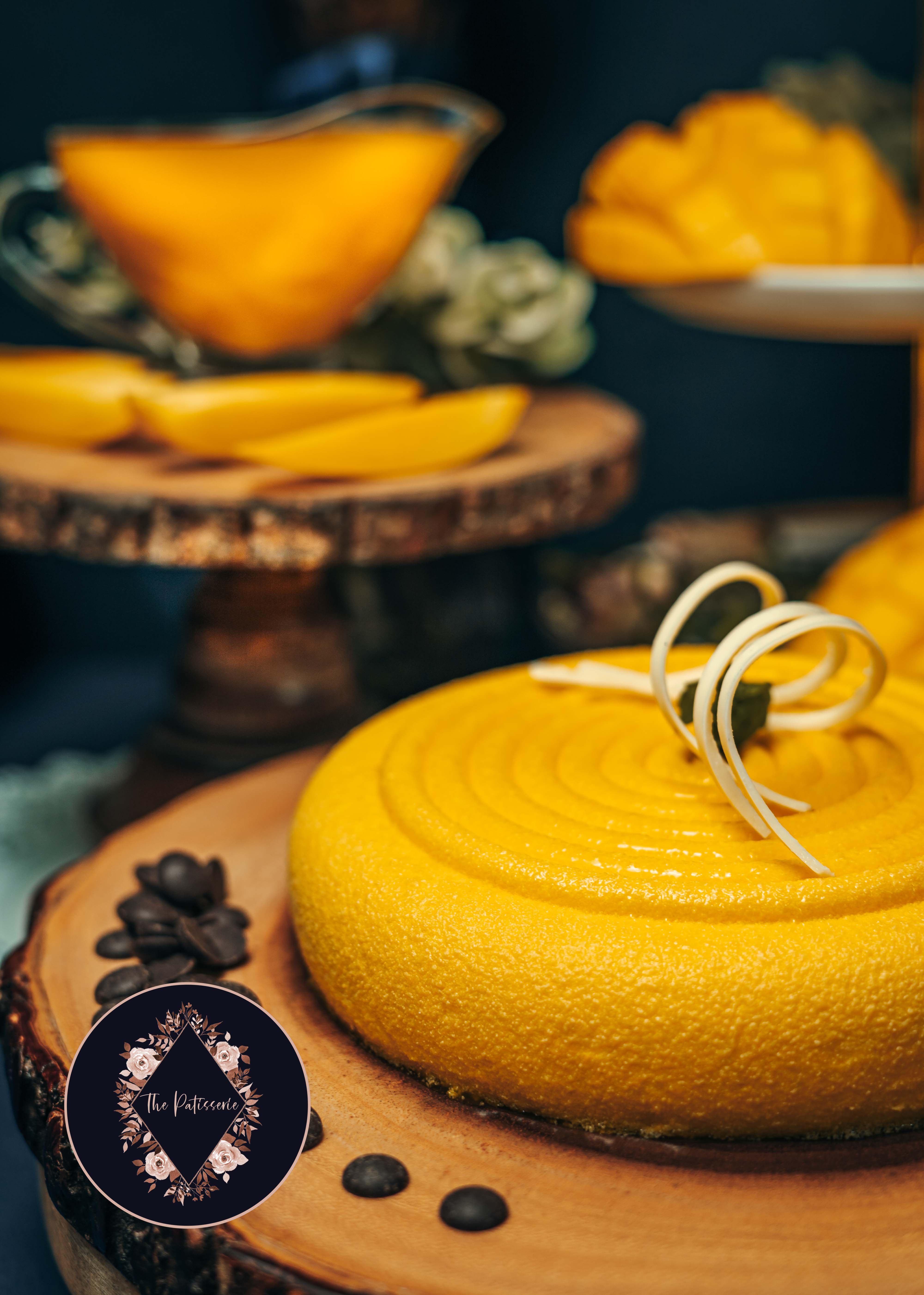 Mango Dark Chocolate Mousse Cake